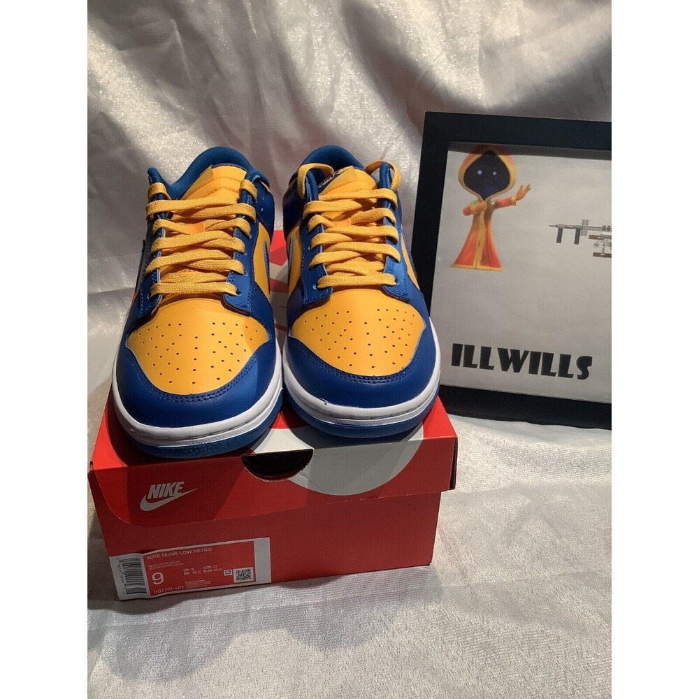 💙💛 Nike Dunk Low "UCLA" - Go Bruins! 💛💙 DD1391-402 SIZE 9 MENS Deadstock NEW - Picture 5 of 5